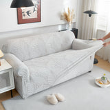 Stretch Sofa Slipcover 1-Piece Furniture Protector Couch with Elastic Bottom for Kids