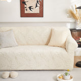 Stretch Sofa Slipcover 1-Piece Furniture Protector Couch with Elastic Bottom for Kids