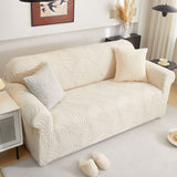 Stretch Sofa Slipcover 1-Piece Furniture Protector Couch with Elastic Bottom for Kids