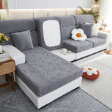 Lucky Clover Slipcover Non-Slip Stretch Jacquard Polar Fleece Sofa Cover for Pets, Cushions, Couches