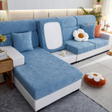 Lucky Clover Slipcover Non-Slip Stretch Jacquard Polar Fleece Sofa Cover for Pets, Cushions, Couches