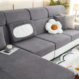 High Stretch Separate Cushion Covers Sofa Slipcover for L-Shaped Sectional Couch