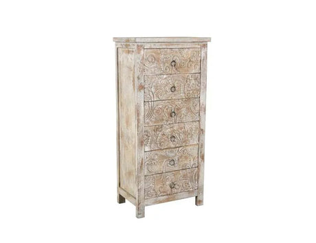 WD Bleached White Chest - Ornate Home