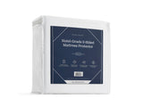 Hotel-Grade 5-Sided White Twin XL Mattress Protector