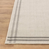Woolen Bone 7 Washable Jute-Look Rug | Minimalist Decor