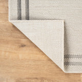 Woolen Bone 7 Washable Jute-Look Rug | Minimalist Decor