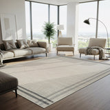 Woolen Bone 7 Washable Jute-Look Rug | Minimalist Decor