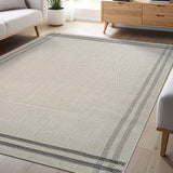 Woolen Bone 7 Washable Jute-Look Rug | Minimalist Decor