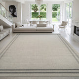 Woolen Bone 7 Washable Jute-Look Rug | Minimalist Decor