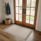 Woolen Bone 7 Washable Jute-Look Rug | Minimalist Decor