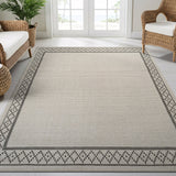 Woolen Bone Look Jute-Look Rug | Light & Stain-Resistant