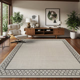 Woolen Bone Look Jute-Look Rug | Light & Stain-Resistant