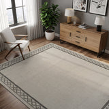 Woolen Bone Look Jute-Look Rug | Light & Stain-Resistant