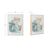 Prose Multicolor Framed Painting