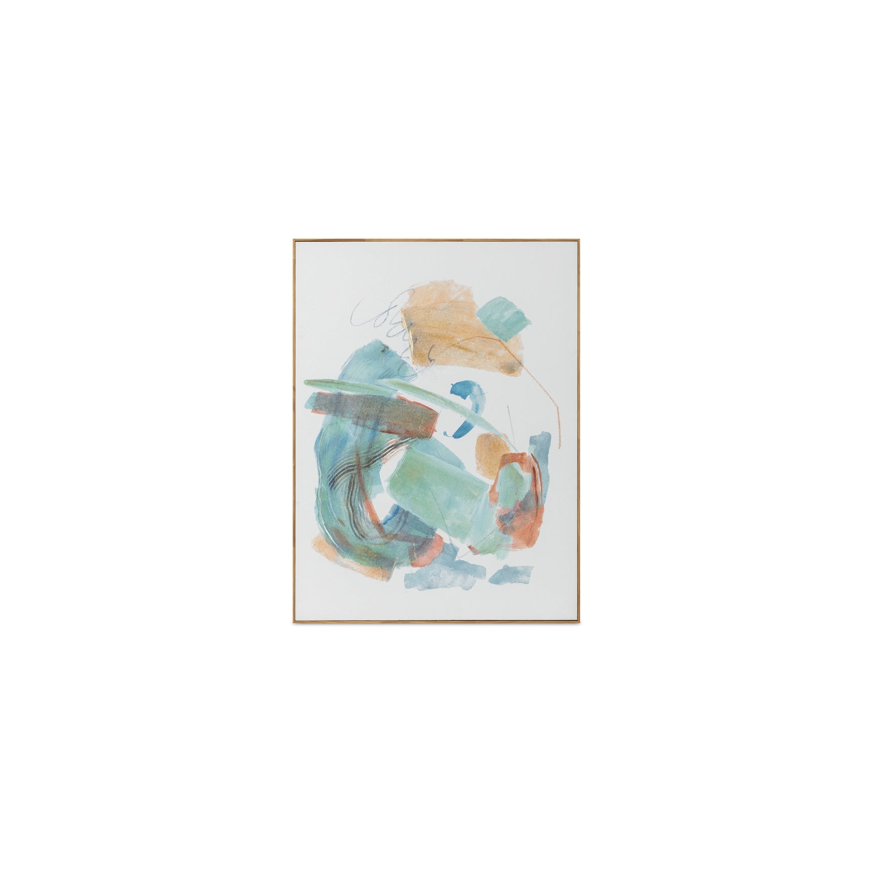 Prose Multicolor Framed Painting