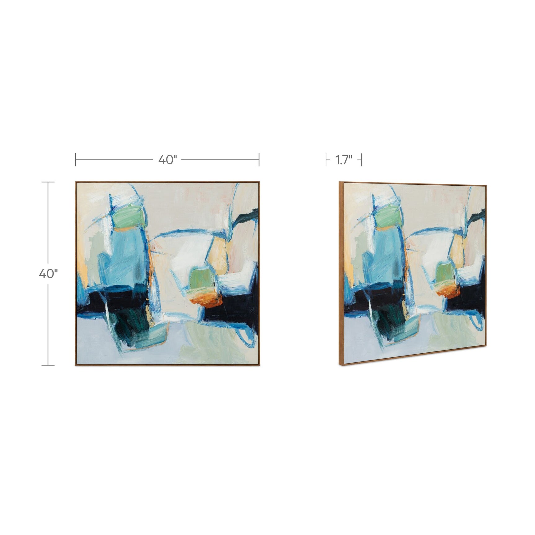 Vitality Multicolor Framed Painting