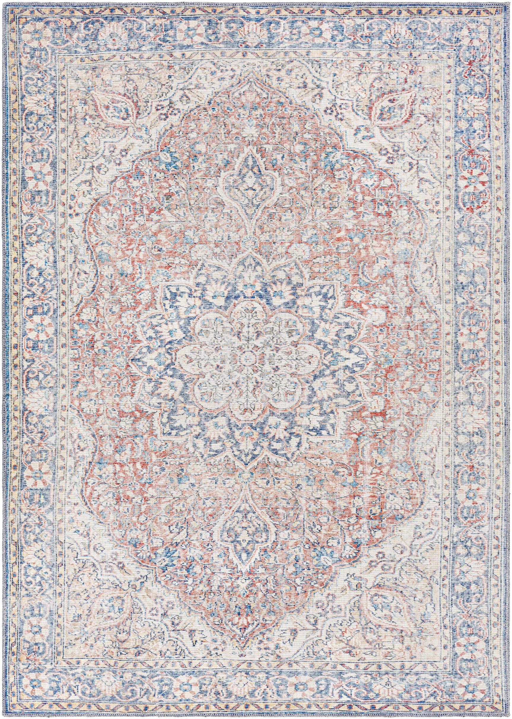 Wacousta Red&Blue Washable Rug - Clearance - Ornate Home