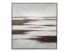 Waded Brown Canvas - Ornate Home