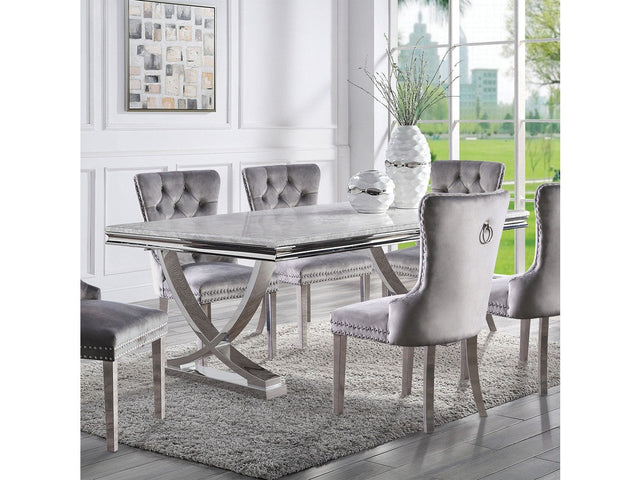 Wadenstil Chrome Dining Table - Ornate Home