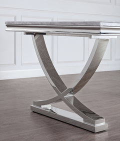 Wadenswil Chrome 7 Pc. Dining Table Set - Ornate Home