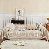 Waffle Lattice Fabric Sofa Cover, Multi-purpose Soft Sofa Throw, Couch Cover Blanket Throws for Couches - Ornate Home