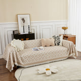 Waffle Lattice Fabric Sofa Cover, Multi-purpose Soft Sofa Throw, Couch Cover Blanket Throws for Couches - Ornate Home