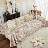 Waffle Lattice Fabric Sofa Cover, Multi-purpose Soft Sofa Throw, Couch Cover Blanket Throws for Couches - Ornate Home