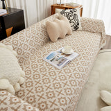 Waffle Lattice Fabric Sofa Cover, Multi-purpose Soft Sofa Throw, Couch Cover Blanket Throws for Couches - Ornate Home