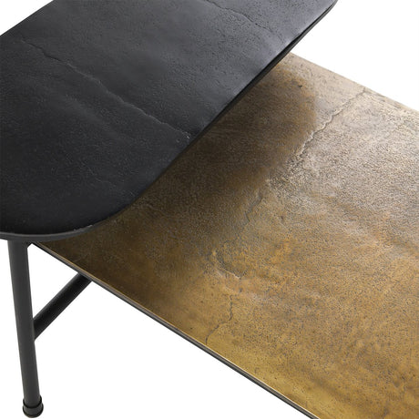 Wagner Brown/Black Coffee Table - Ornate Home