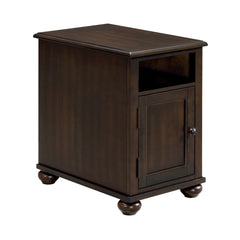 Wagner Cherry Chairside Table with USB - Ornate Home