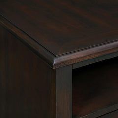 Wagner Cherry Chairside Table with USB - Ornate Home