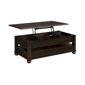 Wagner Cherry Rectangular Lift-Top Coffee Table with Casters - Ornate Home