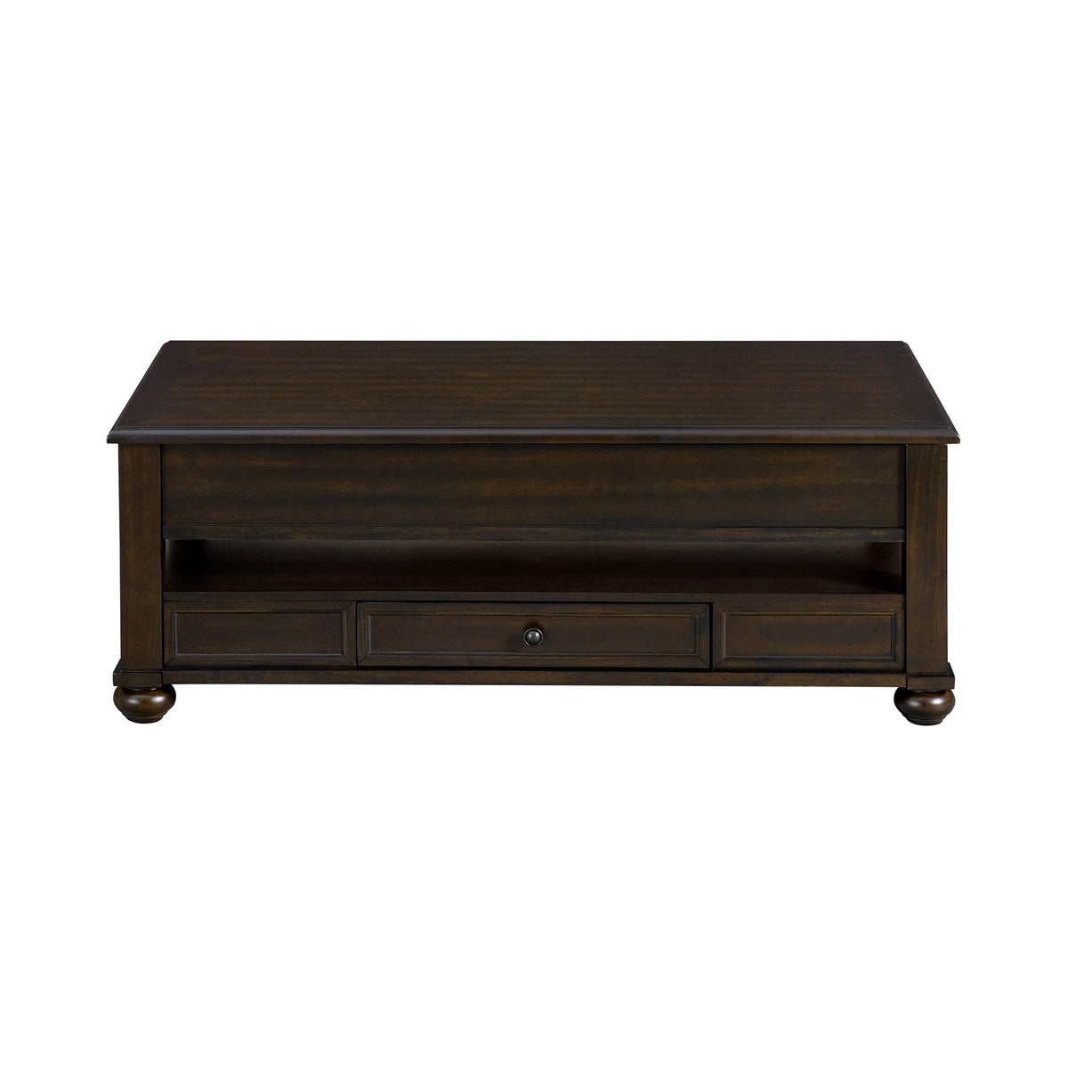 Wagner Cherry Rectangular Lift-Top Coffee Table with Casters - Ornate Home
