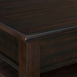 Wagner Cherry Rectangular Lift-Top Coffee Table with Casters - Ornate Home