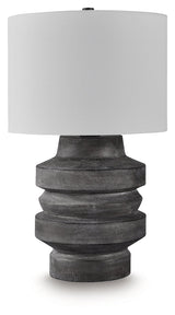 Wahida Distressed Black Poly Table Lamp (Online Special Price) - Ornate Home