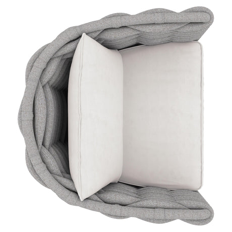 Wailea Nordic Grey/White/Cream Outdoor Chair - Ornate Home