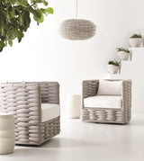 Wailea Nordic Grey/White/Cream Outdoor Chair - Ornate Home
