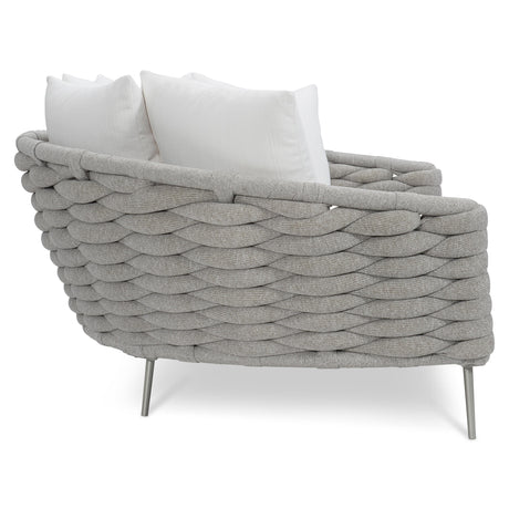 Wailea Nordic Grey/White/Cream Outdoor Daybed - Ornate Home