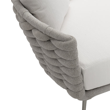 Wailea Nordic Grey/White/Cream Outdoor Daybed - Ornate Home