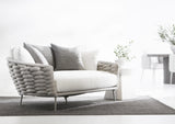 Wailea Nordic Grey/White/Cream Outdoor Daybed - Ornate Home