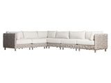 Wailea Nordic Grey/White/Cream Outdoor Sectional - Ornate Home