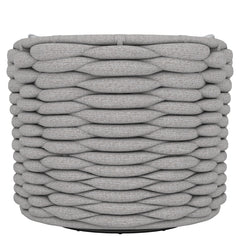Wailea Nordic Grey/White/Cream Outdoor Swivel Chair - Ornate Home
