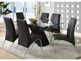 Wailoa Black 7 Pc. Dining Set - Ornate Home