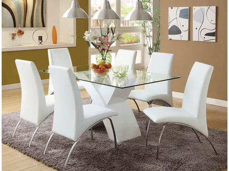 Wailoa White 7 Pc. Dining Set - Ornate Home