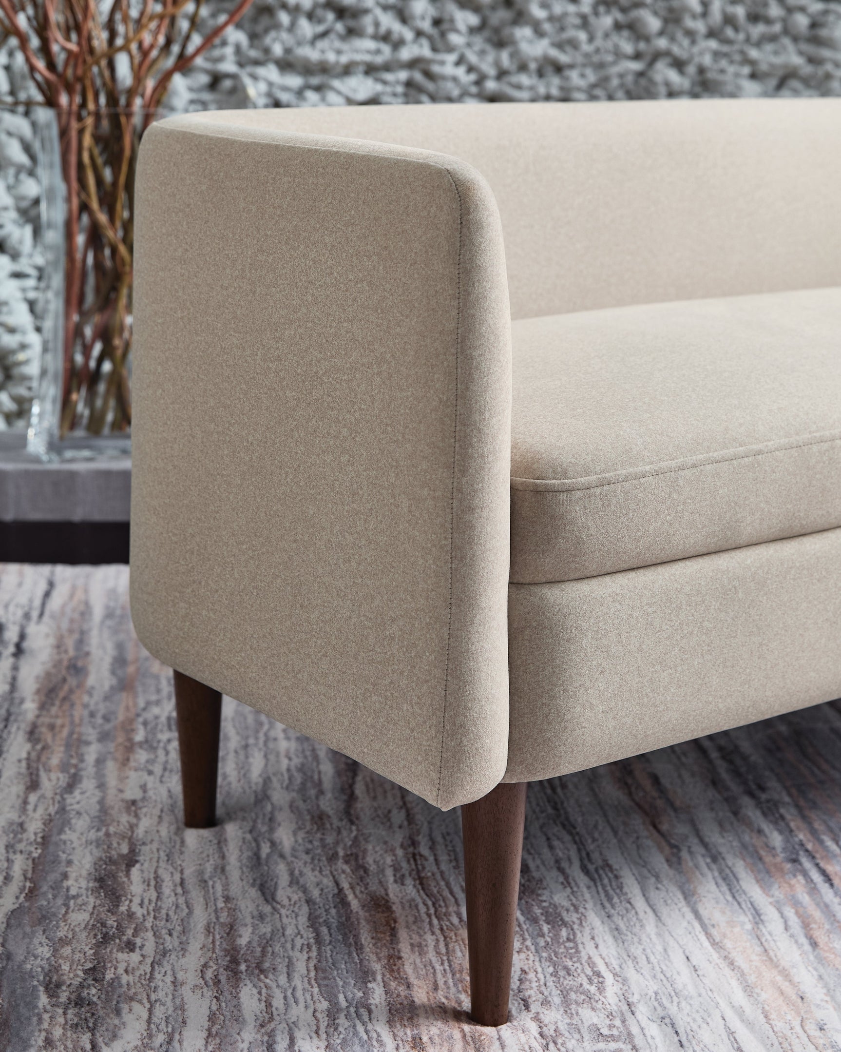 Wainner Beige Accent Bench (Online Special Price) - Ornate Home
