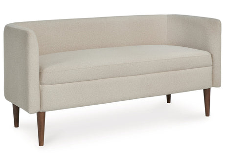Wainner Beige Accent Bench - Ornate Home