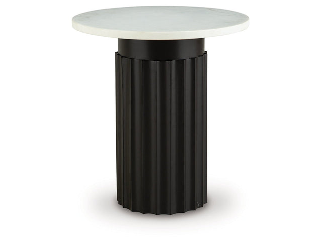 Wainstone Black/White Accent Table (Online Special Price) - Ornate Home