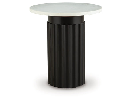 Wainstone Black/White Accent Table - Ornate Home