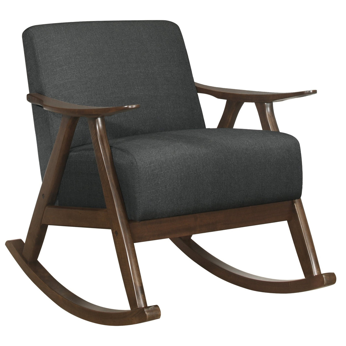 Homelegance Waithe Dark Gray Rocking Chair | Ornate Home