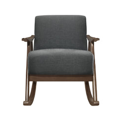 Waithe Dark Gray Rocking Chair - Ornate Home